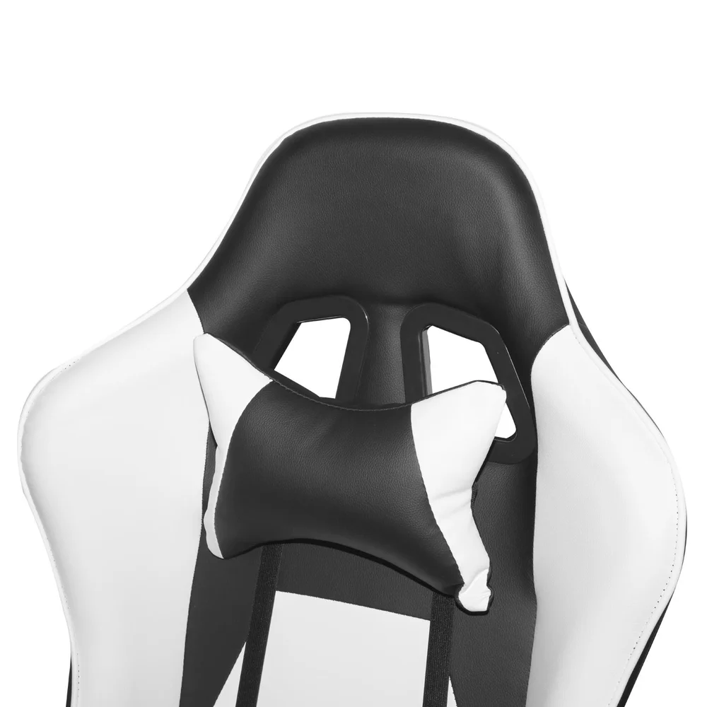 Imagem 2 de 4 do produto Cadeira Gamer Até 130kg Giratória Reclinável E Ergonômica - Branco