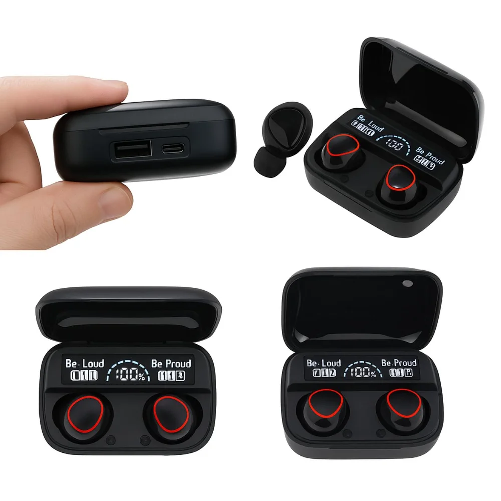 Imagem 2 de 5 do produto Fone Tws M10 V5.1 Antirruído, Visor Digital - Entrega Rápida