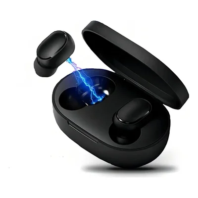 Fone Sem Fios Preto Duplo Bluetooth 5.0 E6s Portátil