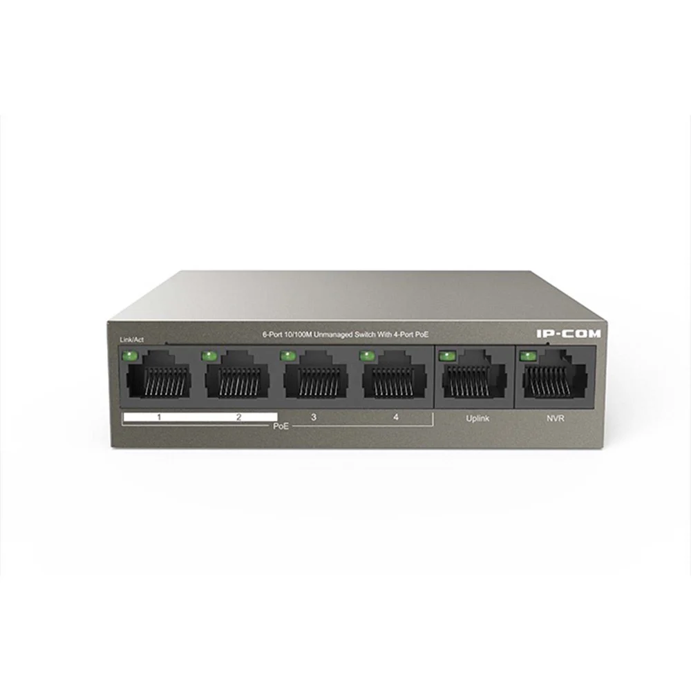 Switch Ip-com F1106p-4-63w 6 Portas 10/100 Poe Não Gerenciado