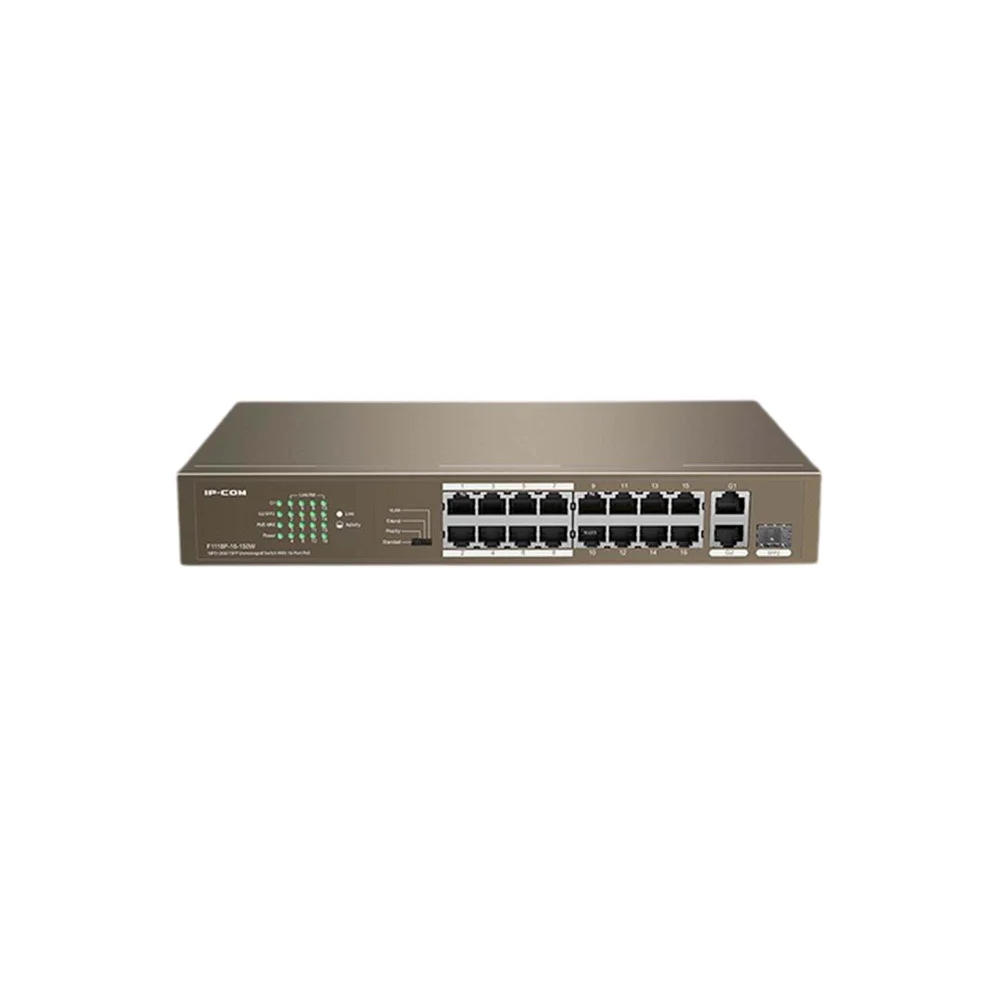 Imagem 4 de 5 do produto Switch Ip-com F1118p-16-150w 16 Portas 10/100/1000 Poe Não Gerenciado