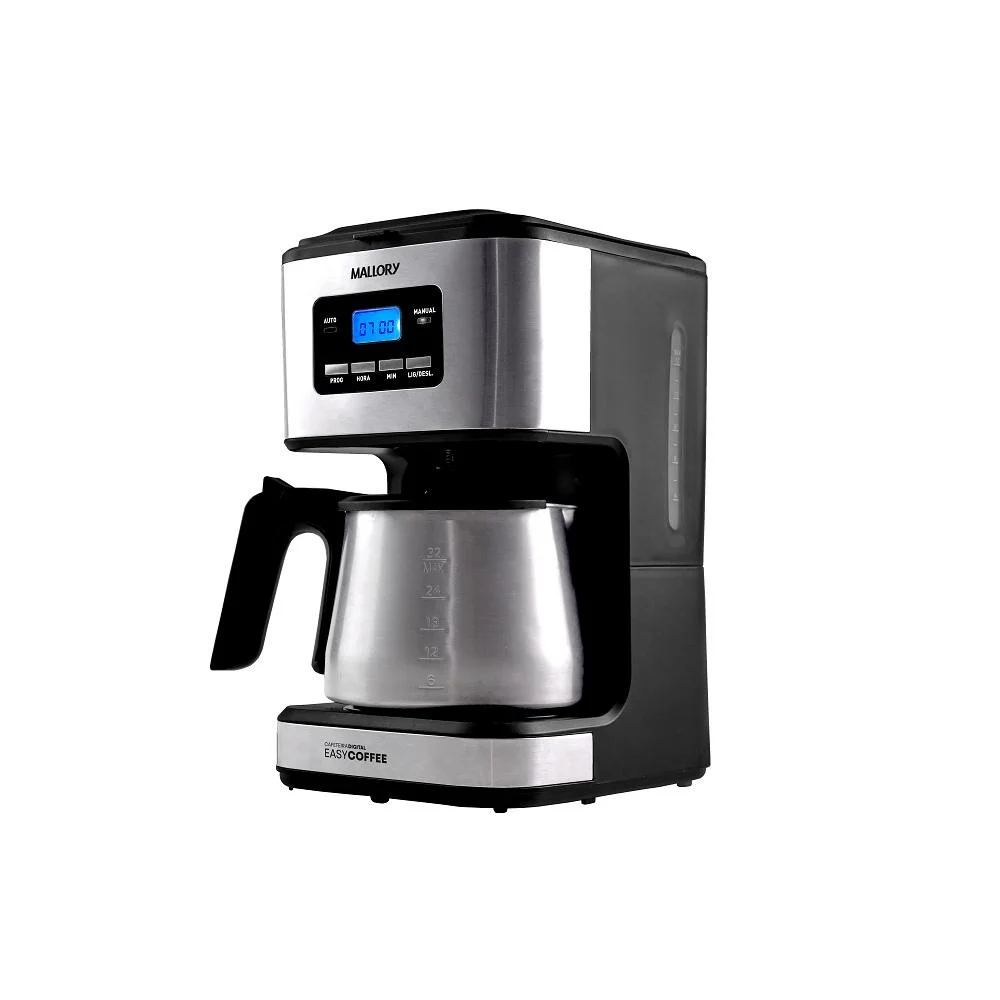 Imagem 3 de 5 do produto Cafeteira Elétrica Mallory 1,5 Litros Easy Coffee Preto E Inox - 220v