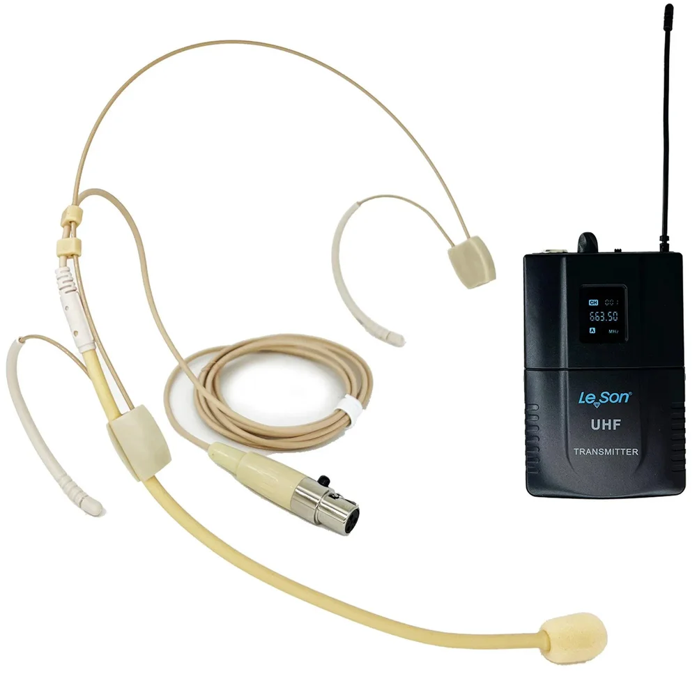 Imagem 4 de 4 do produto Sistema De Microfone Duplo Sem Fio Leson Ls962 Bege