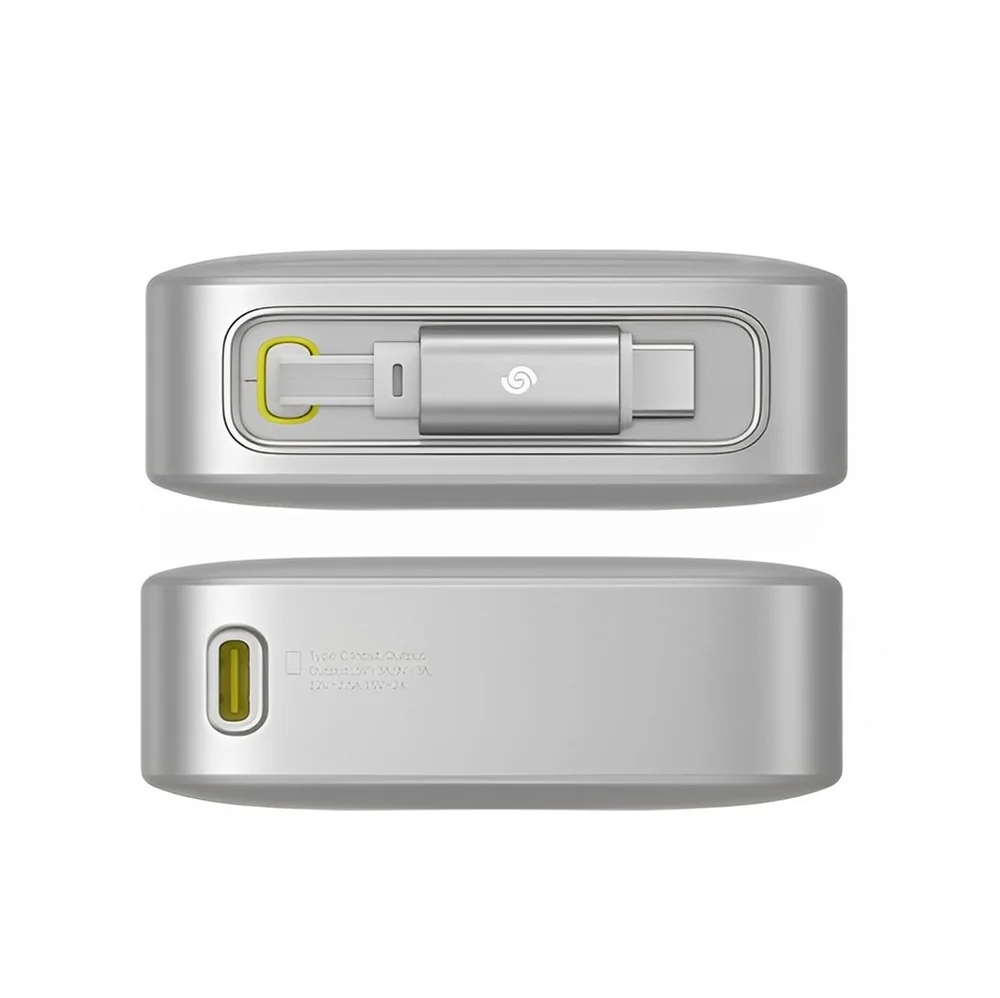 Imagem 4 de 4 do produto Powerbank Baseus Free2pull 30w 10.000mah Cabo Usb-c Retrátil P10073701843-00 - Cinza