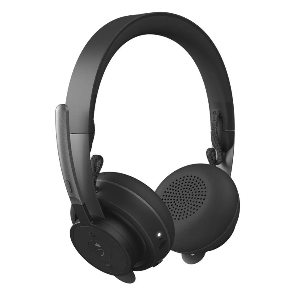 Imagem 2 de 5 do produto Headset Sem Fio Logitech Zone Wireless Plus UC Graphite Bluetooth USB-A USB-C ANC 981-000918