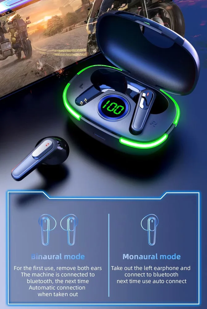 Fone Bluetooth 5.3 Tws Som Imersivo Tecnologia Avançada Xc bth 58 6