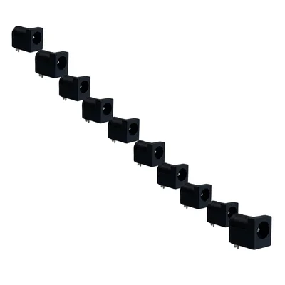 Kit Com 10 Conector Dc Jack P4 Fêmea Dc-005 2,1mm PCi