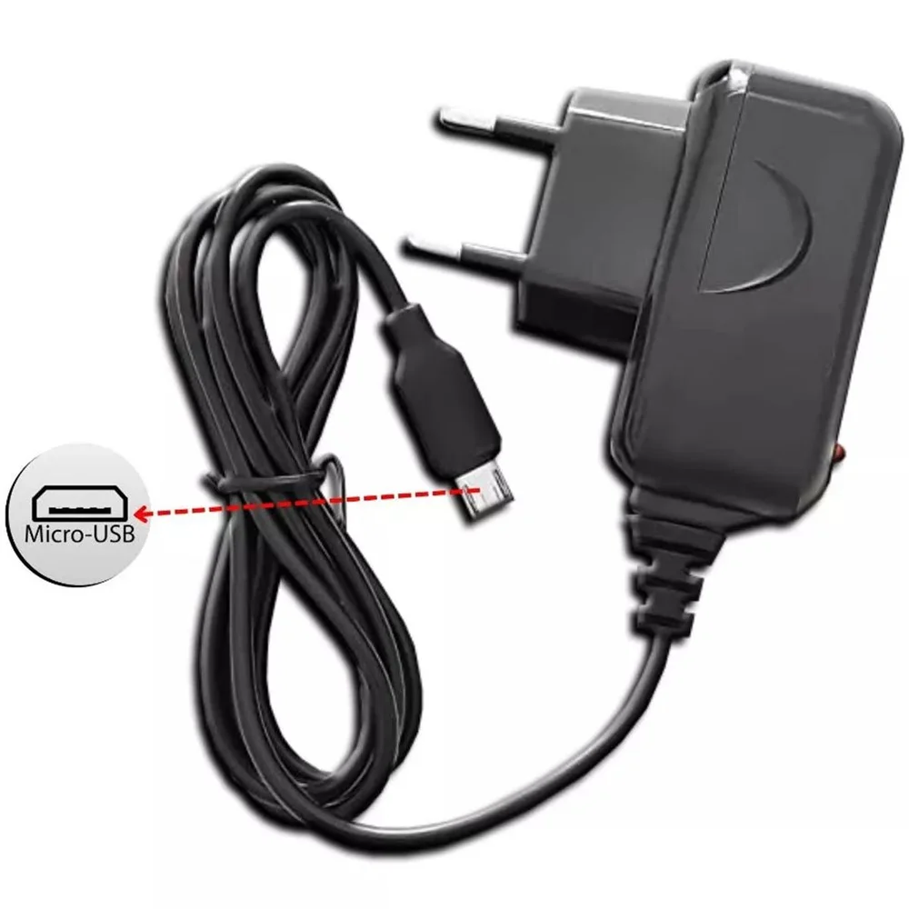 Imagem 3 de 5 do produto Kit 8 Carregadores De Celular Micro Usb Fonte Bivolt Preto