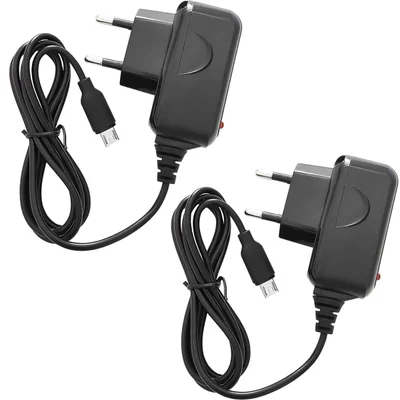 Kit 2 Carregadores De Celular Micro Usb Fonte Bivolt Preto