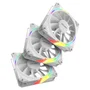Kit Cooler Fan Para Gabinete 3un Sangue Frio 3 ARGB White Ghost Reverse 120mm PCyes 3