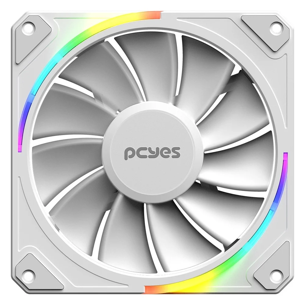 Imagem 2 de 5 do produto Cooler Fan Para Gabinete Sangue Frio 3 ARGB White Ghost Reverse 120mm PCyes