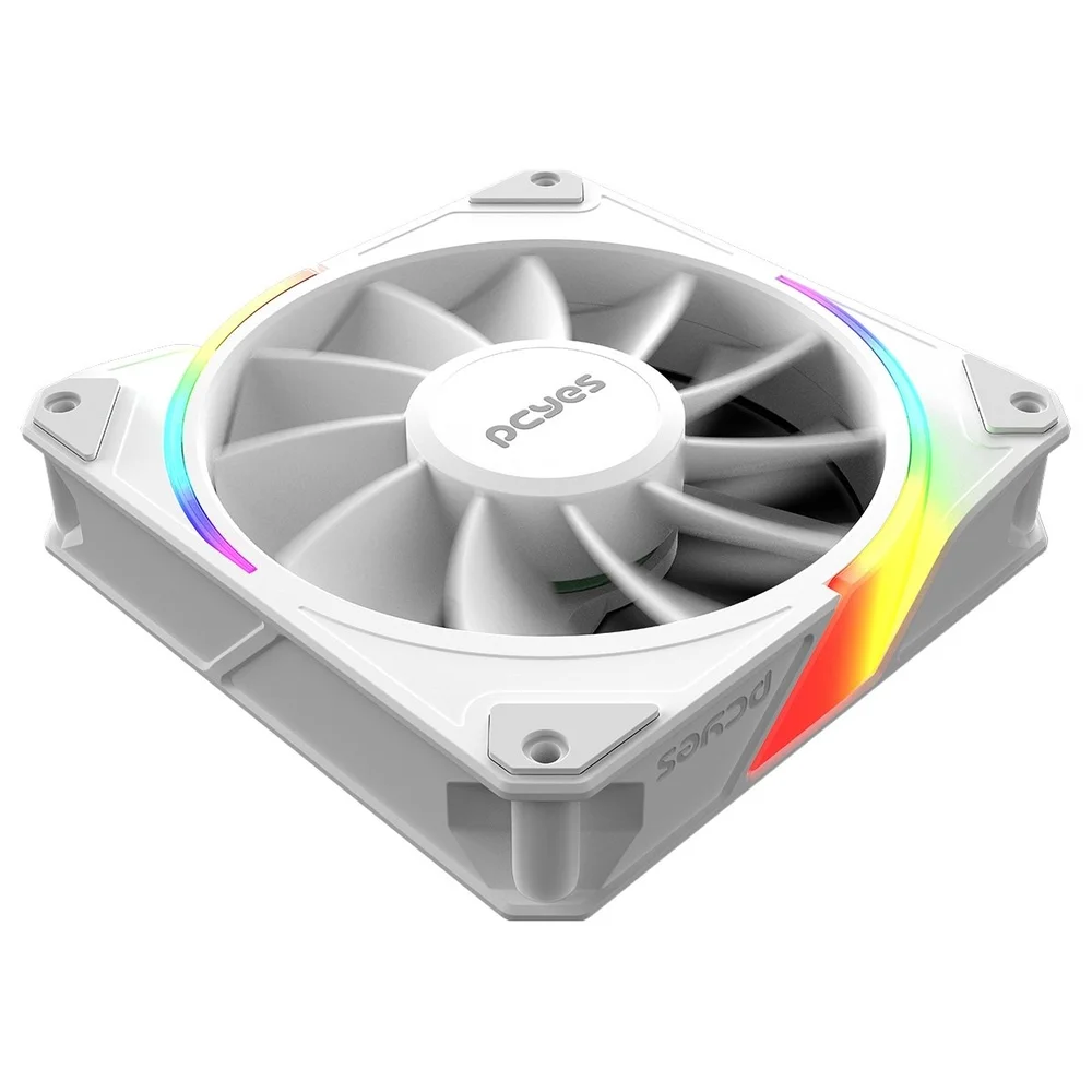 Imagem 4 de 5 do produto Cooler Fan Para Gabinete Sangue Frio 3 ARGB White Ghost Reverse 120mm PCyes