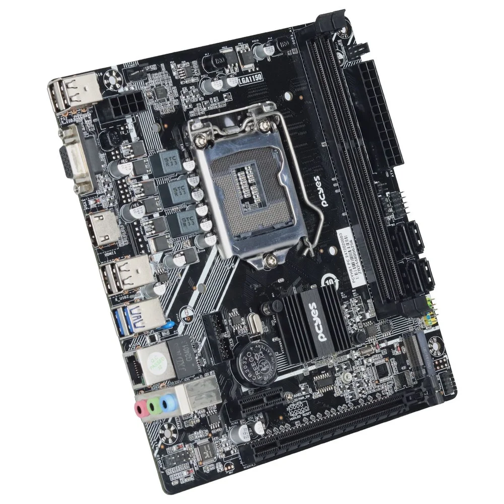 Imagem 5 de 5 do produto Placa Mãe PCyes H81 LGA  1150 2xDDR3 (max 16gb) M.2 Nvme 2xusb 3.0, 4xusb 2.0 Rede 1000 HDMI/vga M-atx - PCyh81-4g16