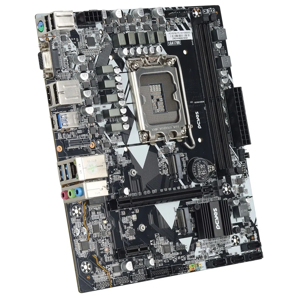 Imagem 5 de 5 do produto Placa Mãe PCyes B760 LGA 1700 2xDDR5 (max 64gb) M.2 Nvme 2xusb 3.0, 4xusb 3.0 Rede 1000 HDMI/dp/vga M-atx - PCyb760-14g64