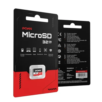 Cartão De Memória PCyes Micro Sd 32gb C10 U3 V30 - Py32gbsdhc — foto 3