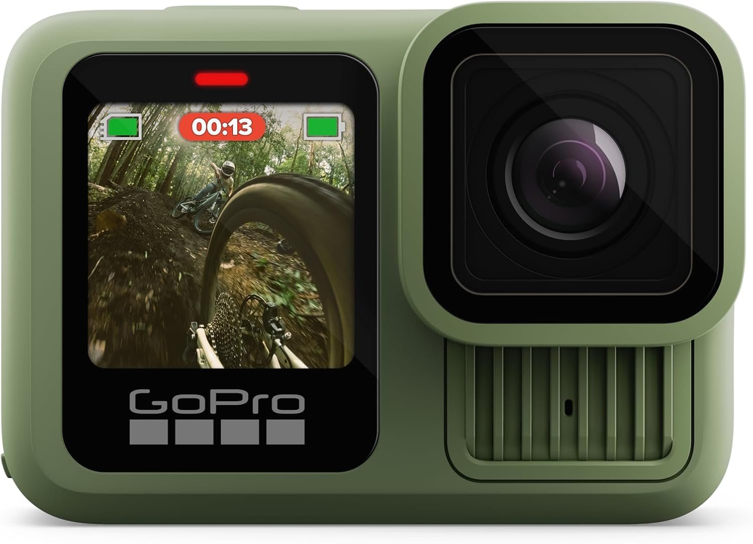 Gopro Hero13 Black Em Verde Floresta Edição Limitada - Câmera De Ação À Prova D'água 10m, 5.3k60, Hlg Hdr, 27mp, Hypersmooth 6.0, Gps, Wi-fi 6, Detecç