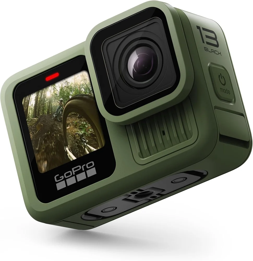 Gopro Hero13 Black Em Verde Floresta Edição Limitada - Câmera De Ação À Prova D'água 10m, 5.3k60, Hlg Hdr, 27mp, Hypersmooth 6.0, Gps, Wi-fi 6, Detecç