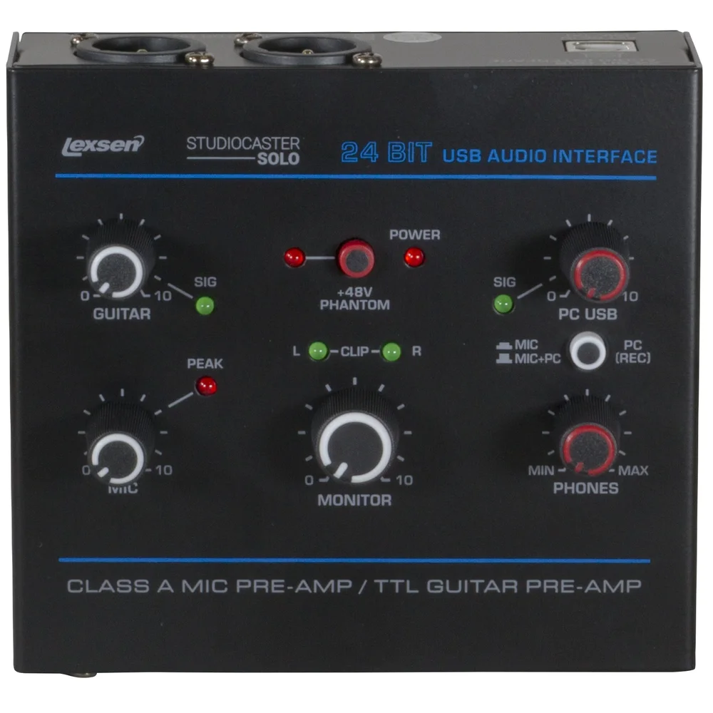 Imagem 2 de 5 do produto Interface de Áudio USB 24 Bits - Lexsen Studiocaster Solo