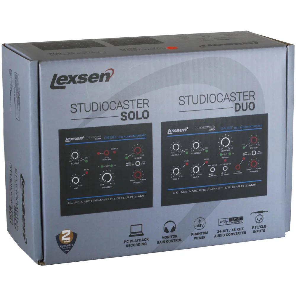 Imagem 4 de 5 do produto Interface de Áudio USB 24 Bits - Lexsen Studiocaster Solo