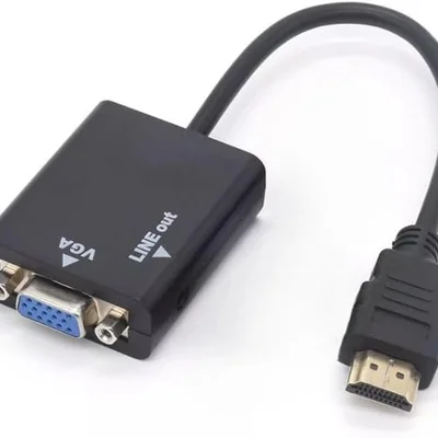 Cabo Conversor HDMI Para Vga Femea 1 Saida De Audio 24 Centimetros Shinka Hd-v