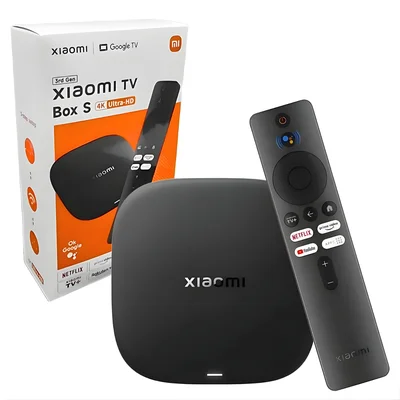 TV Box S 4k UltraHD 3rd Gen Preto Xiaomi MDZ32AA