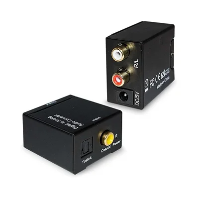 Conversor Audio Digital  Optico Para Analogico Rca Toslink