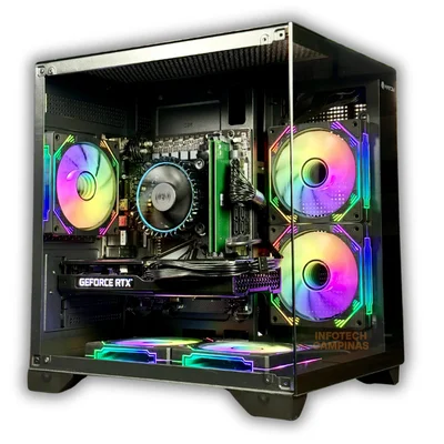 PC Gamer RTX 5060 | Intel i5 12400 | SSD 1TB | 32gb Ram | WINDOWS 11 Pro | Gabinete Aquário