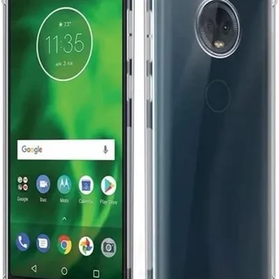 Capinha Silicone Transparente Antichoque Compatível Com Moto G6 Plus Xt-1926-8