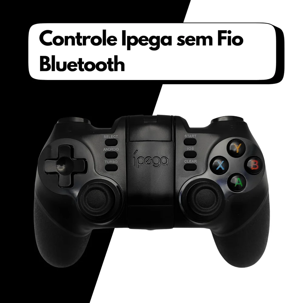 Controle Ípega 9076 Bluetooth Conectividade Sem Fio, Design Ergonômico E Compatibilidade Universal Para Uma Experiência
