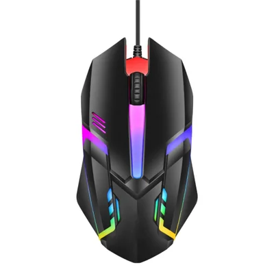 Mouse Gamer Com Fio LED! Projetado Para Jogadores Exigentes, Ele Combina Precisão, Durabilidade E Um Design Moderno Com Iluminação LED Vibrante