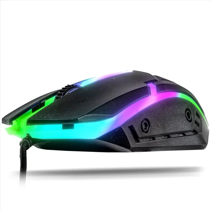 Imagem 2 de 5 do produto Mouse Gamer Com Fio LED! Projetado Para Jogadores Exigentes, Ele Combina Precisão, Durabilidade E Um Design Moderno Com Iluminação LED Vibrante