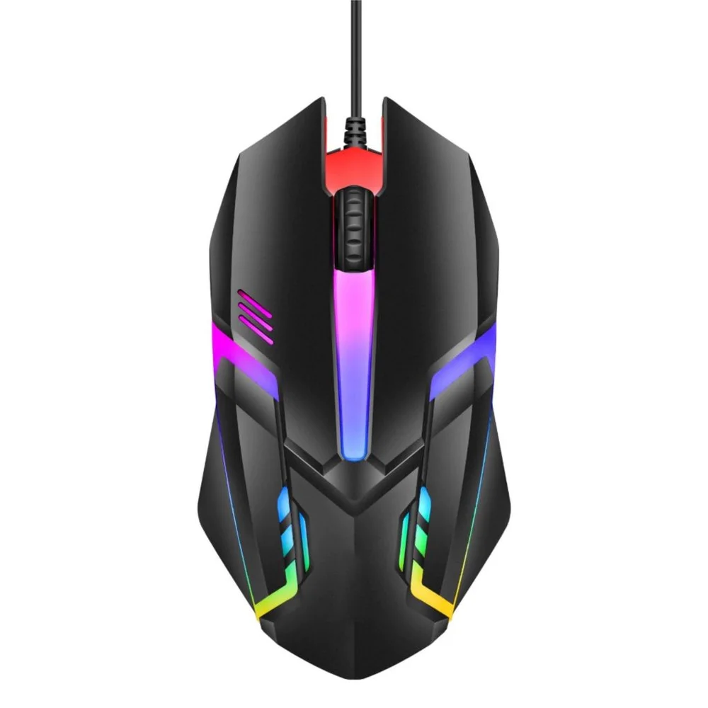 Imagem 3 de 5 do produto Mouse Gamer Com Fio LED! Projetado Para Jogadores Exigentes, Ele Combina Precisão, Durabilidade E Um Design Moderno Com Iluminação LED Vibrante