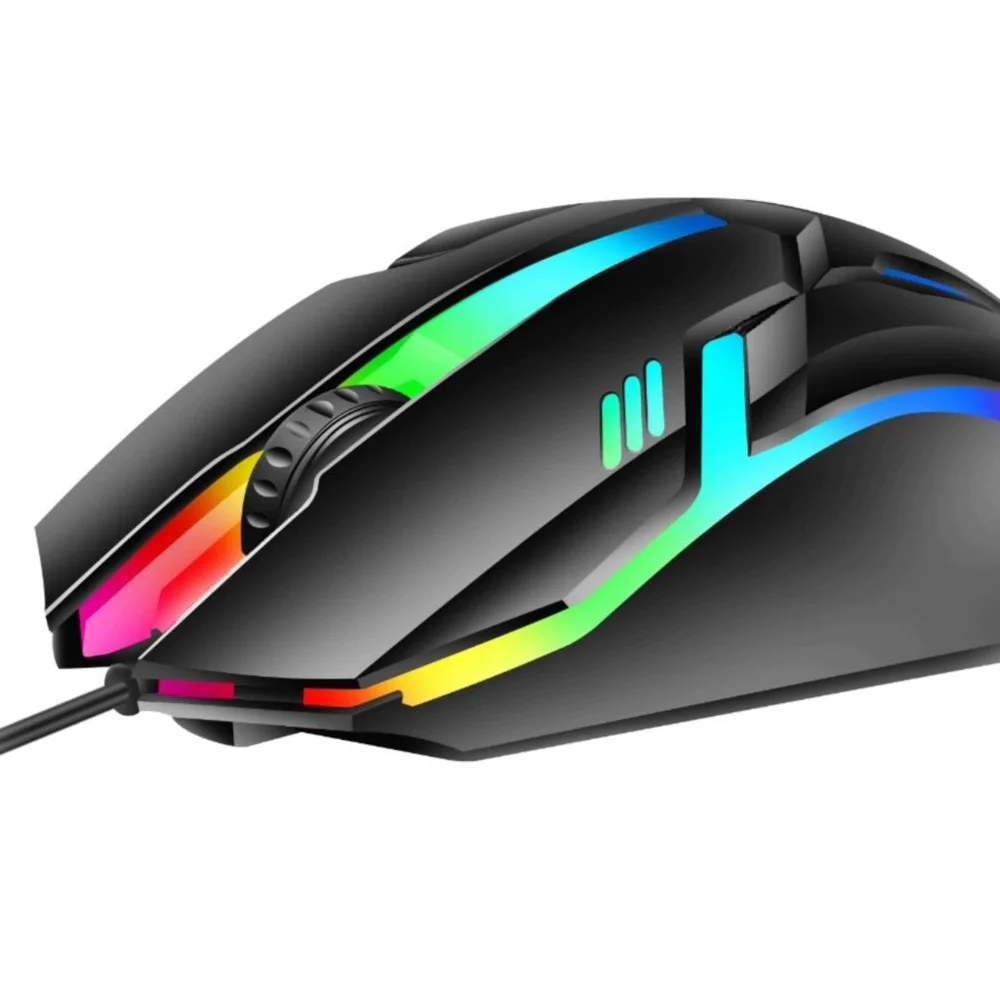 Imagem 5 de 5 do produto Mouse Gamer Com Fio LED! Projetado Para Jogadores Exigentes, Ele Combina Precisão, Durabilidade E Um Design Moderno Com Iluminação LED Vibrante
