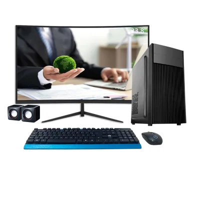 Computador PC Corporativo i9 11ª Geração, 16gb Ram, Nvme 512gb, Gt 730 4gb, Monitor 23" Curvo + Caixinha De Som