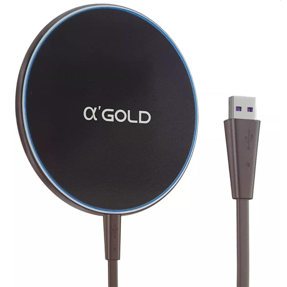 Carregador Indução Rapido Compativel Com Iphone E Samsung Preto