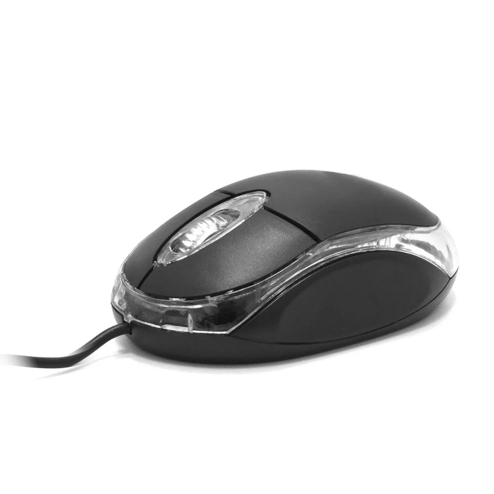 Imagem 4 de 5 do produto Mouse Pequeno Preto Básico Usb 2.0 Compatível Notebook PC Kit 5 Unidades