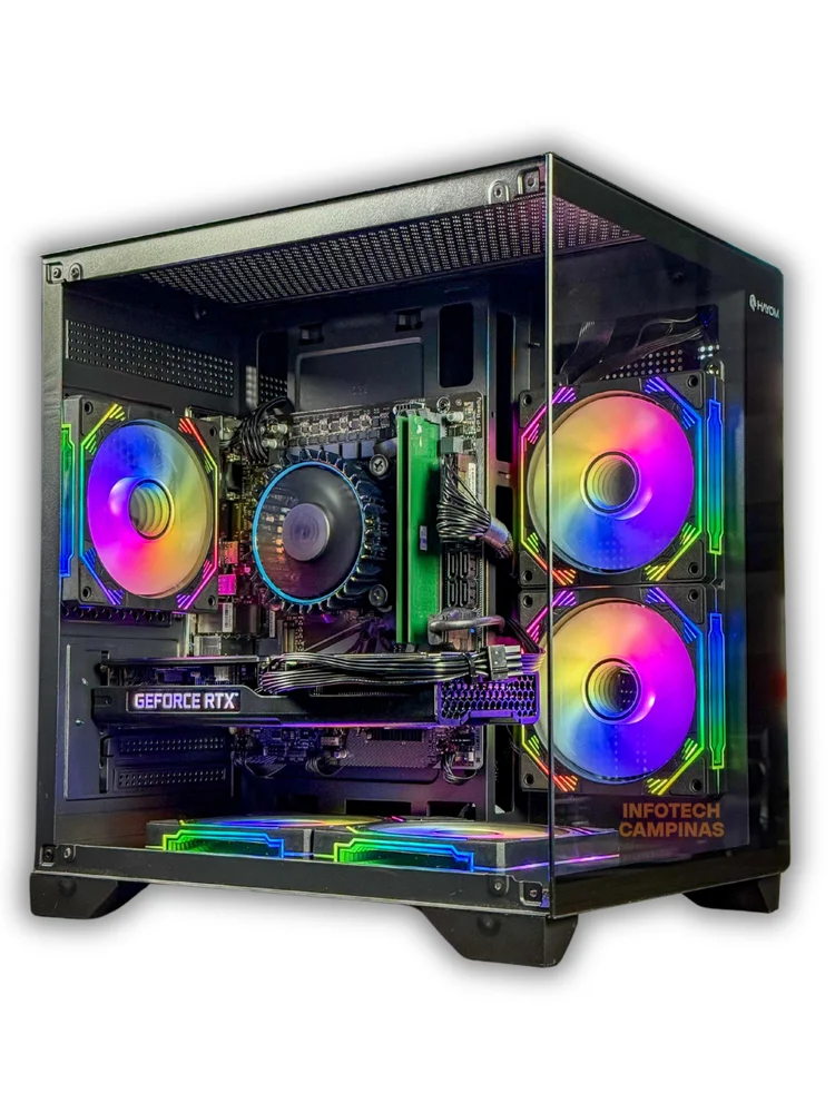 PC Gamer Black Intel i5 12400 | RTX 5060 Gddr7 | 32gb Ddr4 | SSD 1TB Nvme | Gabinete Aquario 5 Fans - A Nova Geração Dos Games PC Gamer Black Intel i5 12400 | RTX 5060 Gddr7 | 32gb Ddr4 | SSD 1TB Nvme | Gabinete Aquario 5 Fans - A Nova Geração Dos Games