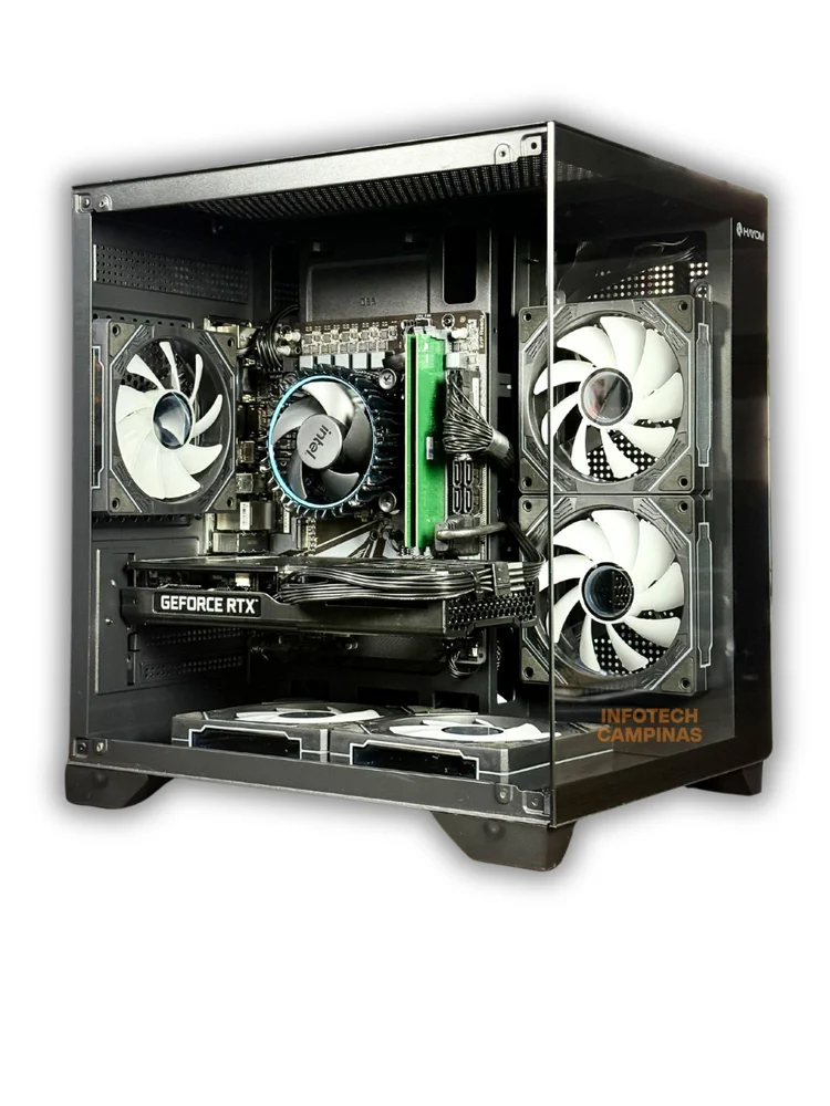 PC Gamer Black Intel i5 12400 | RTX 5060 Gddr7 | 32gb Ddr4 | SSD 1TB Nvme | Gabinete Aquario 5 Fans - A Nova Geração Dos Games PC Gamer Black Intel i5 12400 | RTX 5060 Gddr7 | 32gb Ddr4 | SSD 1TB Nvme | Gabinete Aquario 5 Fans - A Nova Geração Dos Games