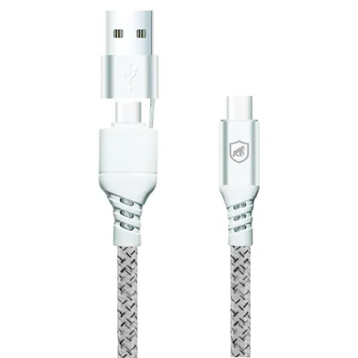 Cabo Thunder 65w 2 Em 1 Tipo C / Tipo C / Usb-a -1m- Gshield