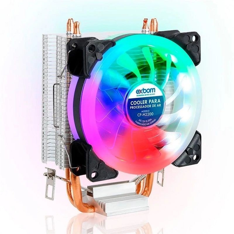Cooler Exbom Gamer Air LEDs RGB Universal Cp h2200