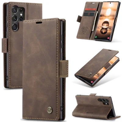 Capa Carteira Samsung Galaxy S25 Ultra - Cor: Chocolate
