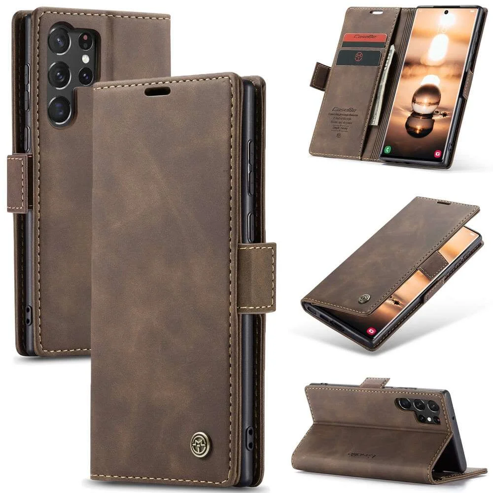 Imagem 1 de 5 do produto Capa Carteira Samsung Galaxy S25 Ultra - Cor: Chocolate