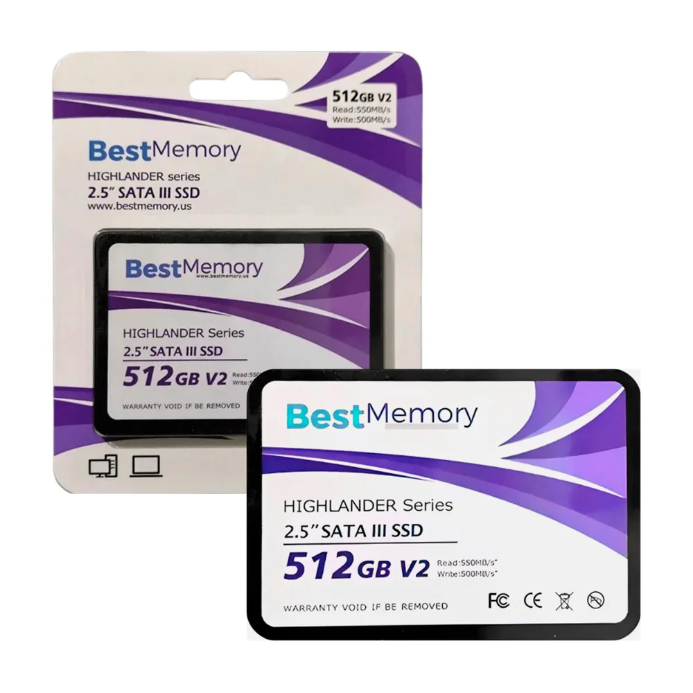 SSD 512gb 2.5 Sata 3 550mbs Leit 500mbs Grav Highlander Seri 512gbv2 Best Memory