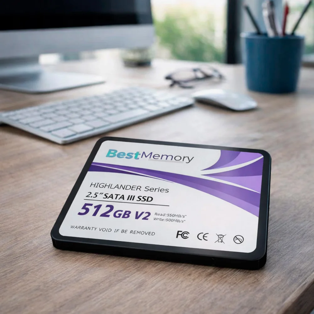 Imagem 4 de 5 do produto SSD 512gb 2.5 Sata 3 550mbs Leit 500mbs Grav Highlander Seri 512gbv2 Best Memory