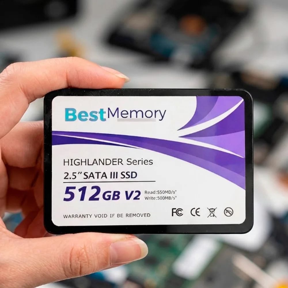 Imagem 5 de 5 do produto SSD 512gb 2.5 Sata 3 550mbs Leit 500mbs Grav Highlander Seri 512gbv2 Best Memory
