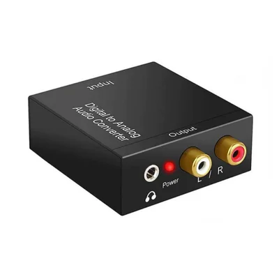 Conversor De Audio Digital Optico Para Analogico Rca + P2 Toslink