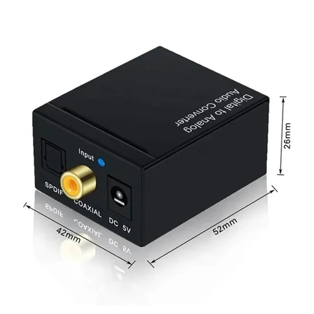 Imagem 5 de 5 do produto Conversor De Audio Digital Optico Para Analogico Rca + P2 Toslink