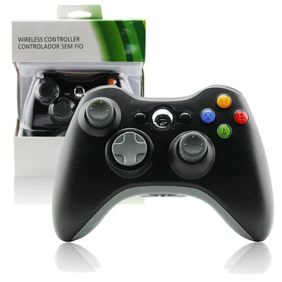 Controle Sem Fio Compatível Com XBOX 360 Joystick Wireless Preto