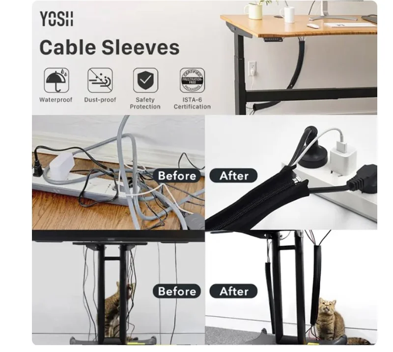 Imagem 5 de 5 do produto Organizador De Cabos / Protetor Cabos Com Zipper