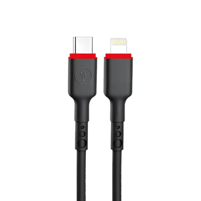 Cabo Usb C3tech Usb-c Para Lightning 3a 1 Metro Carga E Dados Preto - Cb-cl100bk